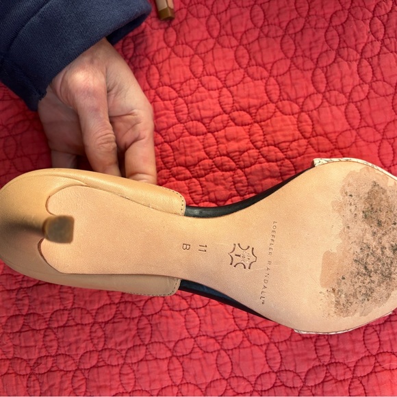 LOEFFLER RANDALL CHARLOTTE HEELS - Sea Snake/vachetta - Picture 4 of 4